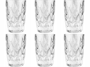 Komplet Szklanek Szklanki 300ml ELISE CLEAR - 6szt