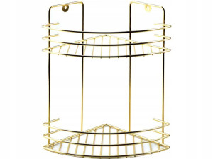 CARL GOLD Półka łazienkowa 30x19 cm - 2-poziomy