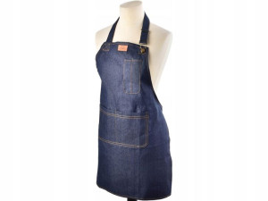 DUŻY Fartuch Kuchenny Kelnerski 75x67 cm - JEANS