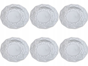 Talerz Talerzyk Deserowy 19,5cm Adel Grey 6 Sztuk