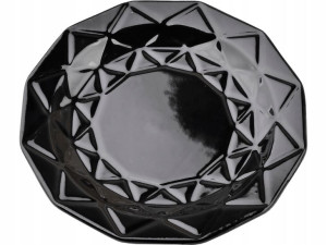 Talerz Talerzyk Deserowy 19,5 Cm Adel Black Czarny