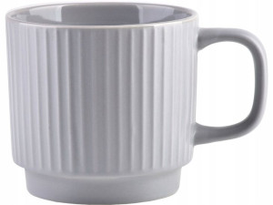 Shivonne Duży Kubek Do Kawy Herbaty 300 Ml - Szary