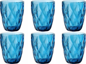 Komplet Szklanek Szklanki 250ml ELISE BLUE 6 szt