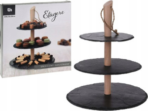 Patera 3-piętrowa na Ciastka Owoce Przekąski BOHO