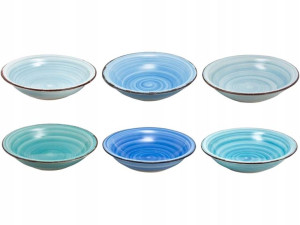 Ceramiczne talerze głębokie 400ml 6szt LINIA BAITA