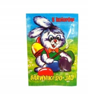 BARWNIKI do jajek PISANKI wielkanoc mix kolorów x5