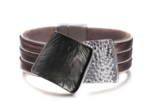 Bransoleta skórzana Boho