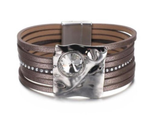Bransoleta skórzana Boho