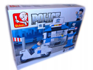klocki MOTOR policja ŚCIGACZ centrum dowodzenia