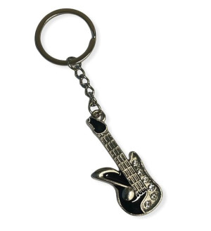 Brelok Fana Muzyki - Gitara Elektryczna Z Kryształkami