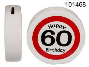 Skarbonka Happy Birthday 60. Urodziny