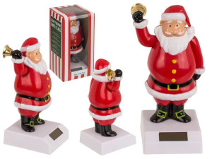 Figurka Solarna Święty Mikołaj 15 Cm