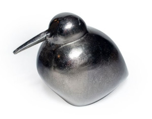 Czarny Ptak Bill - Figurka Dekoracyjna Aluminium