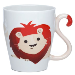 Porcelanowy Kubek Z Ogonkiem - Lew
