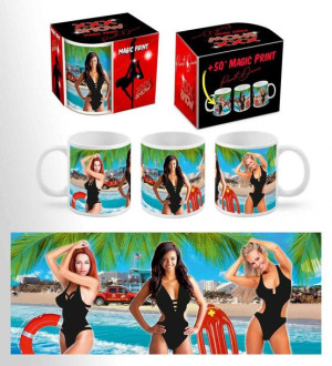 Kubek Magiczny Xxx Show Ratowniczki - Zmienia Kolor!