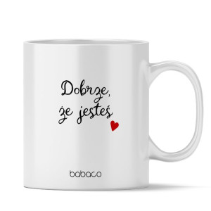 Ceramiczny Kubek Dobrze, Że Jesteś - Produkt Licencyjny