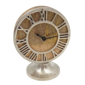 Zegar Drewno+Metal Tarcza 13 Cm