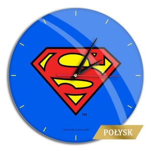 Zegar Ścienny 29 Cm - Superman - Produkt Licencyjny