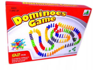 DOMINO gra KLOCKI precyzja KULKI do domina
