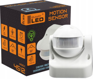 Sensor Włącznik Czujnik Ruchu Pir 180st Ip44