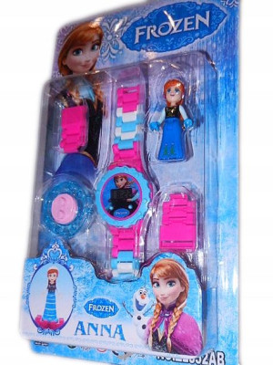 FROZEN zegarek na rękę cyfrowy + figurka