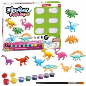 Zestaw Kreatywny Figurki Do Malowania Dinozaury