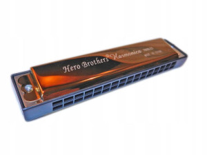 HARMONIJKA ustna METAL organki 16 HOLES BROTHERS