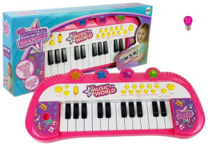 Pianino 24 Keys Keyboard - Organy Różowe /światło