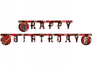 Baner urodzinowy Happy Birthday Lego Ninjago