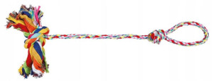 Sznur dla psa czyszczący zęby bawełniany 70 cm