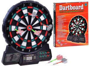 Strzelnica - Tarcza Elektroniczna Dart Gra 18 Gier + Rzutki