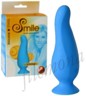 Korek Analny Smile Blue - Wtyczka Analna - Silikon
