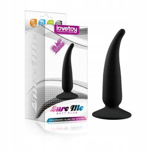Lure Me Black WTYCZKA ANALNA 100% silikon KOREK
