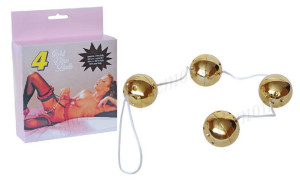 Kulki Gejszy Gold Balls Cztery Złote Kulki Orgazm
