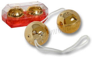 KULKI GEJSZY Gold Duo Balls __ ZŁOTE KULKI ORGAZM