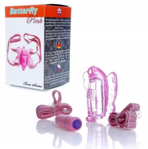 Butterfly Pink MOTYLEK wibrujący na paskach