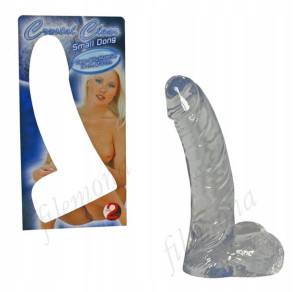 DILDO Crystal Clear Dong Small PENIS Członek ANAL