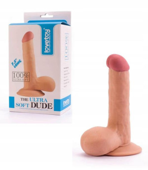 PENIS Ultra Soft Dildo cyber CZŁONEK z PRZYSSAWKĄ
