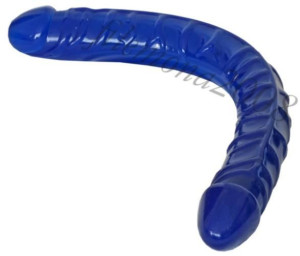 PODWÓJNY PENIS - Drążek Lesbijski Ultra Dongs BLUE