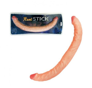 PODWÓJNY PENIS Real Stick 34cm DRĄŻEK LESBIJSKI