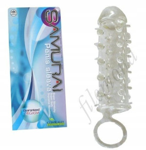 PRZEDŁUŻKA NAKŁADKA + RING na penisa Samurai Clear
