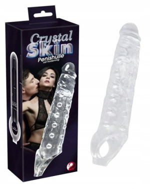 PRZEDŁUŻKA PENISA Crystal z wypustkami i ringiem