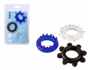 3 x RING EREKCYJNY A-Toys NAKŁADKA NA PENISA ringi