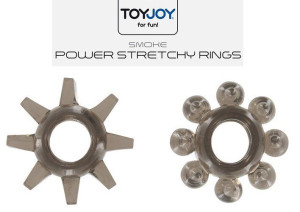 RINGI EREKCYJNE Power Stretch Black RING na penisa
