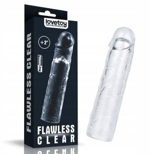 PRZEDŁUŻKA PENISA Flawless Clear + 5cm - nakładka