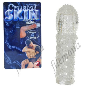 PRZEDŁUŻKA PENISA silikonowa Crystal Skin Hulle