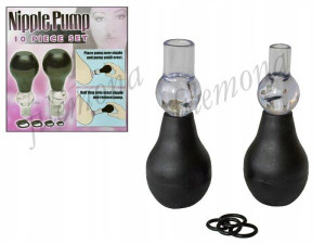 Pompki do sutków Nipple Pump + ringi STYMULATOR
