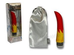 Masażer WIBRATOR Joystick Fire + sakiewka SILIKON