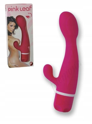 WIBRATOR Pink Leaf silikon G-Spot z wypustką