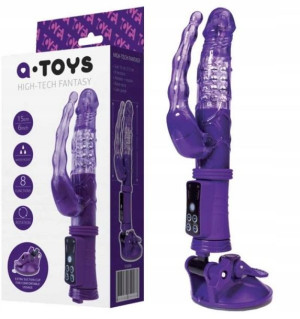 WIBRATOR waginalno analny A-Toys z przyssawką